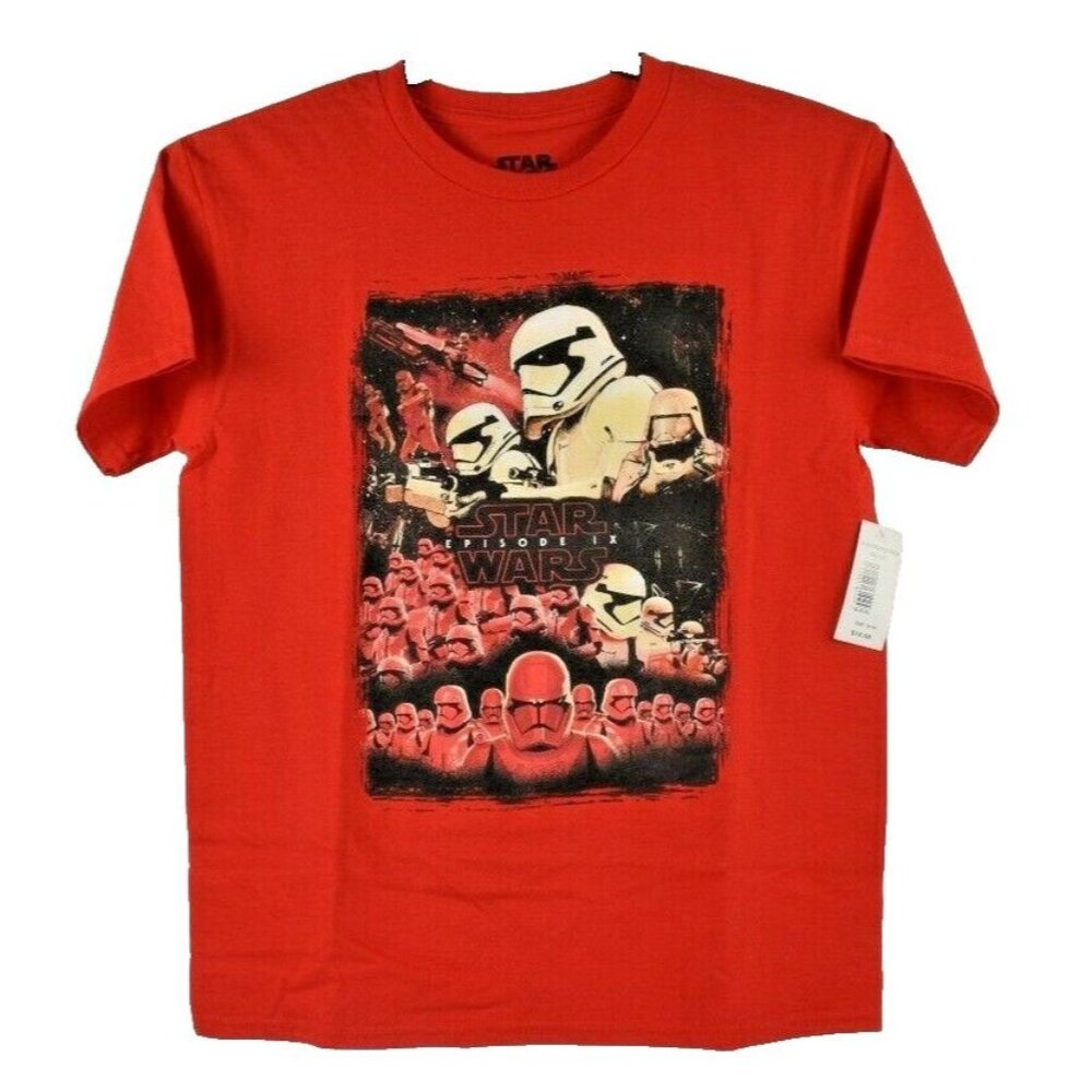 Mad Engine Star Wars Boys 12 to 14 Stormtrooper Poster Episode IX Graphic TShirt